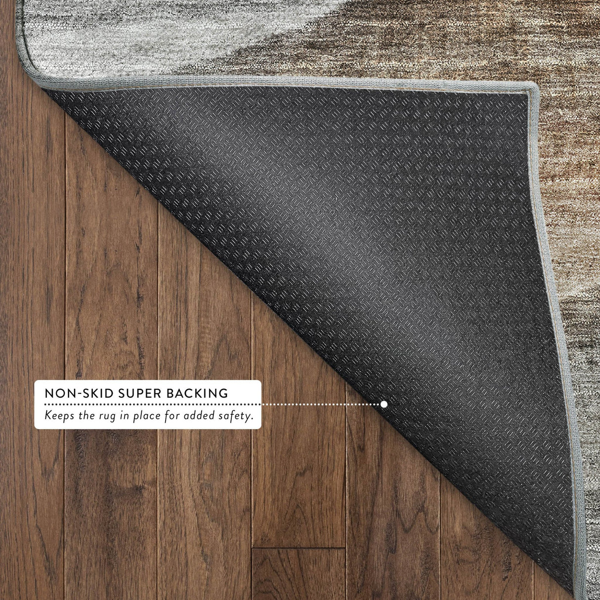 Dalyn Neo NO1 Khaki Rug backing detail