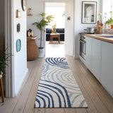 Dalyn Neo NO10 Blue Rug shown in a room