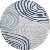 Dalyn Neo NO10 Blue Rug round rug