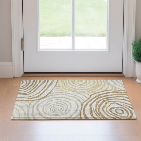 Dalyn Neo NO10 Gold Rug shown in a room