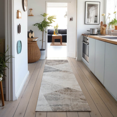 Dalyn Neo NO11 Silver Rug shown in a room
