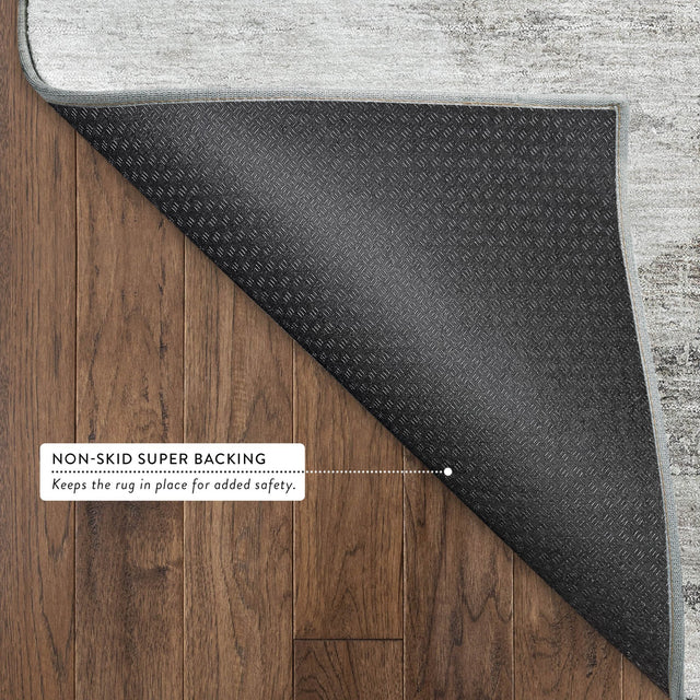 Dalyn Neo NO11 Silver Rug backing detail