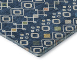 Dalyn Neo NO12 Navy Rug corner detail