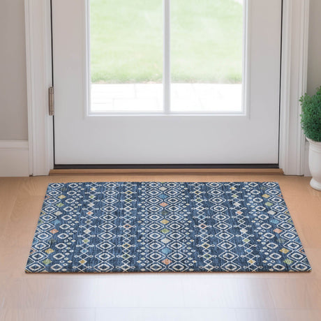 Dalyn Neo NO12 Navy Rug shown in a room