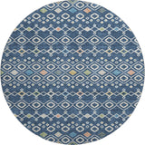 Dalyn Neo NO12 Navy Rug round rug