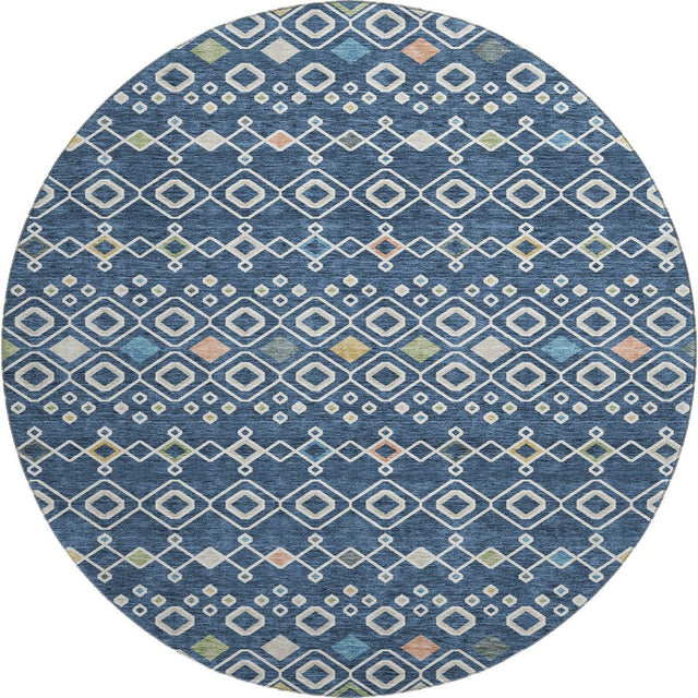 Dalyn Neo NO12 Navy Rug round rug