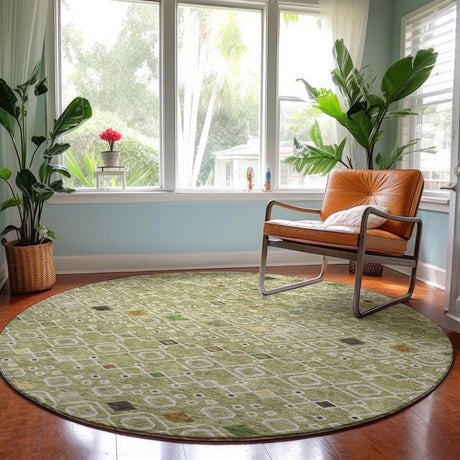 Dalyn Neo NO12 Sage Rug shown in a room