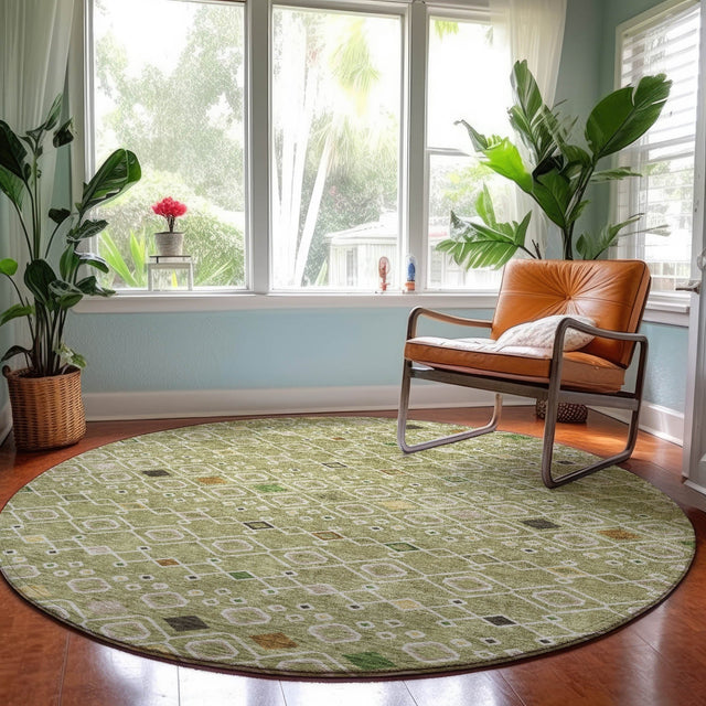 Dalyn Neo NO12 Sage Rug shown in a room
