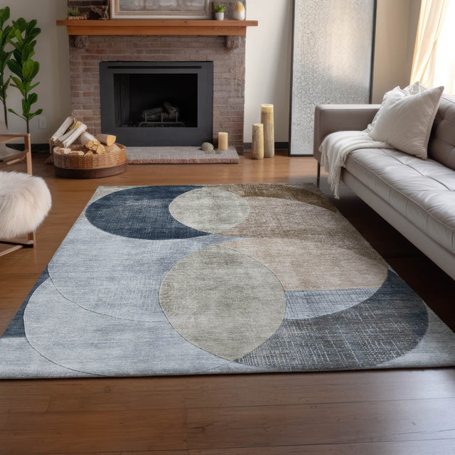 Dalyn Neo NO13 Sky Rug shown in a room