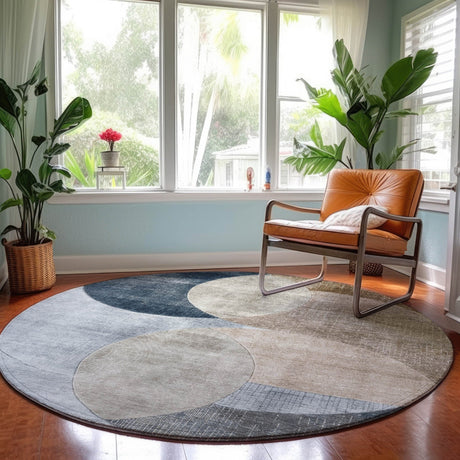 Dalyn Neo NO13 Sky Rug shown in a room