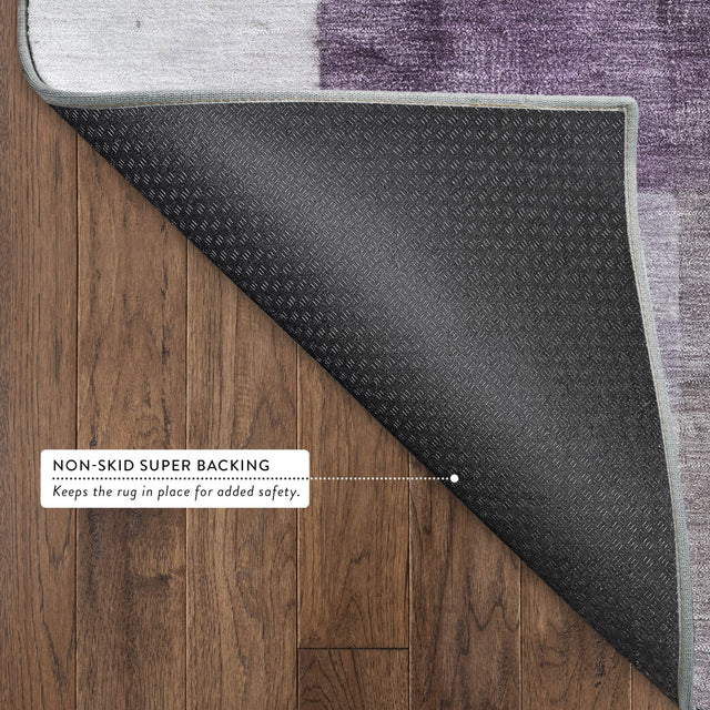 Dalyn Neo NO15 Eggplant Rug backing detail