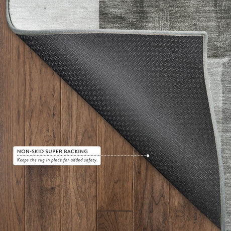 Dalyn Neo NO15 Pewter Rug backing detail