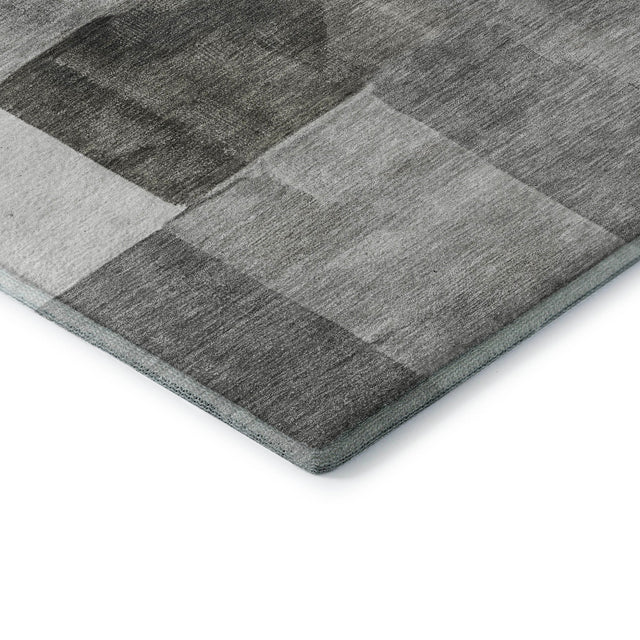 Dalyn Neo NO15 Pewter Rug corner detail