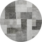 Dalyn Neo NO15 Pewter Rug round rug