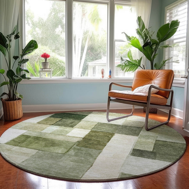 Dalyn Neo NO15 Sage Rug shown in a room