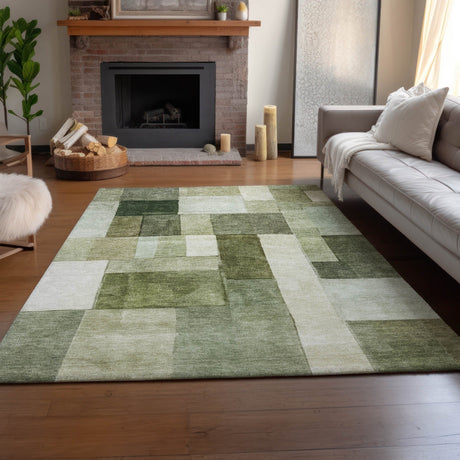 Dalyn Neo NO15 Sage Rug shown in a room