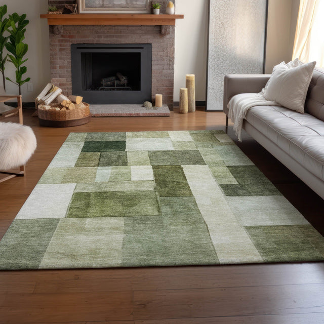 Dalyn Neo NO15 Sage Rug shown in a room