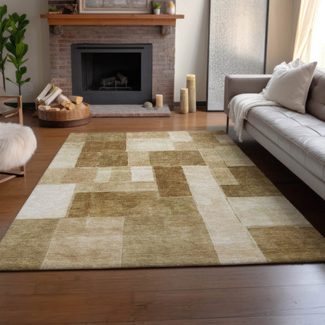 Dalyn Neo NO15 Terracotta Rug shown in a room