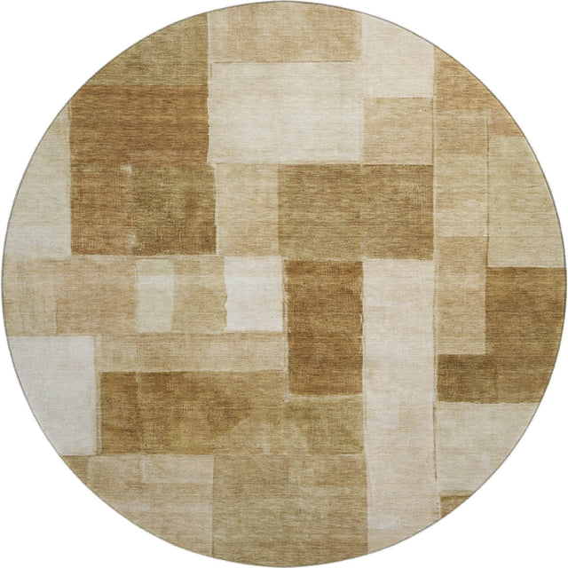 Dalyn Neo NO15 Terracotta Rug round rug