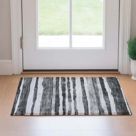 Dalyn Neo NO16 Charcoal Rug shown in a room