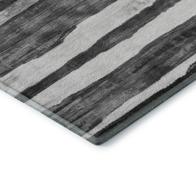 Dalyn Neo NO16 Charcoal Rug corner detail