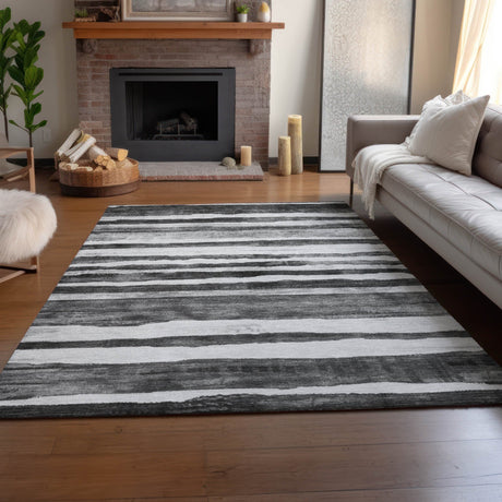 Dalyn Neo NO16 Charcoal Rug shown in a room