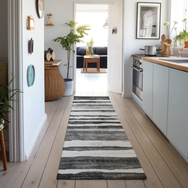 Dalyn Neo NO16 Charcoal Rug shown in a room