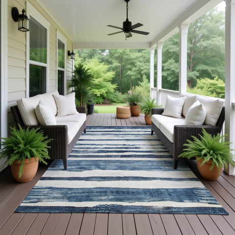 Dalyn Neo NO16 Denim Rug outdoor lifestyle image