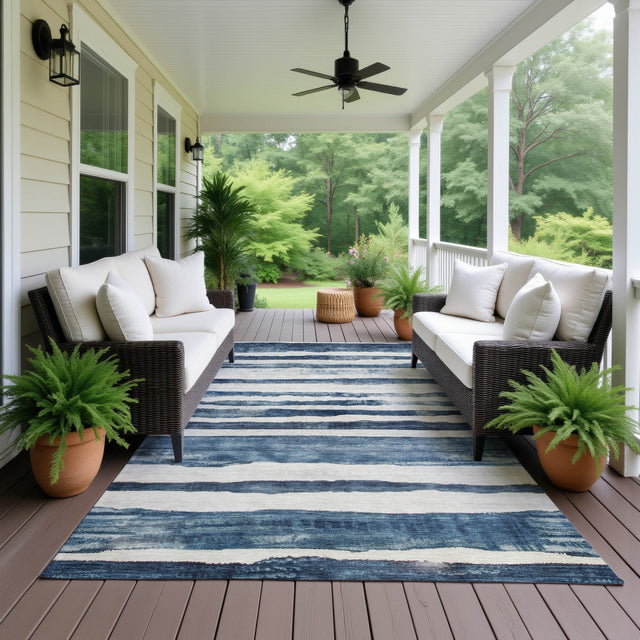 Dalyn Neo NO16 Denim Rug outdoor lifestyle image