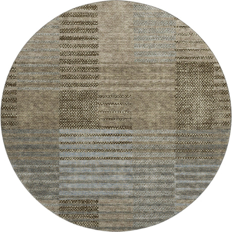 Dalyn Neo NO17 Taupe Rug round rug