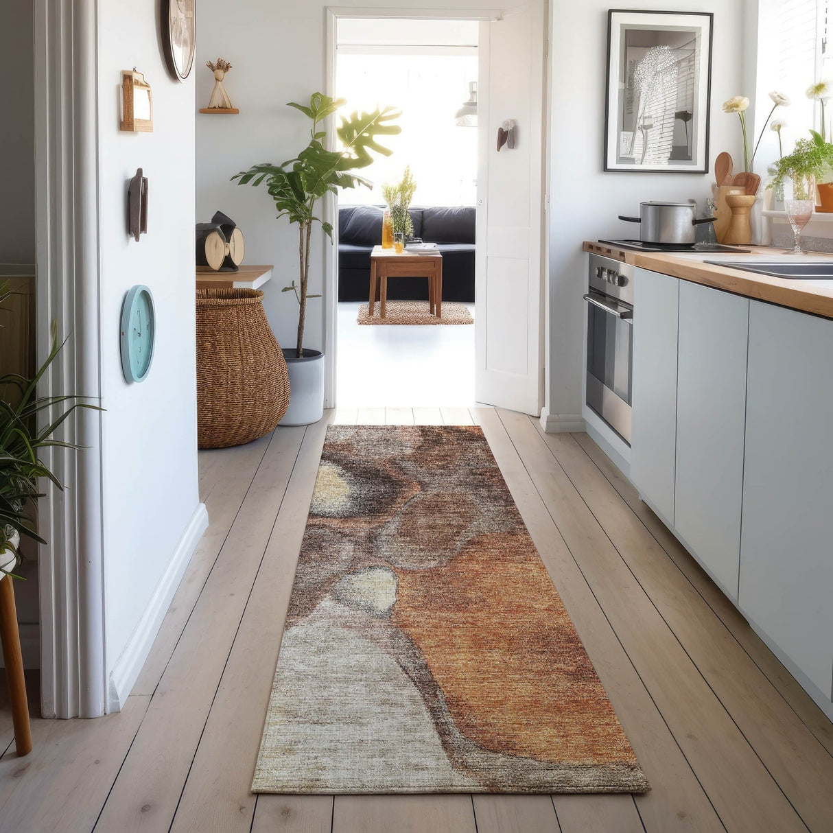 Dalyn Neo NO2 Coffee Rug shown in a room