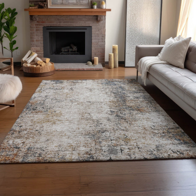 Dalyn Neo NO4 Putty Rug shown in a room