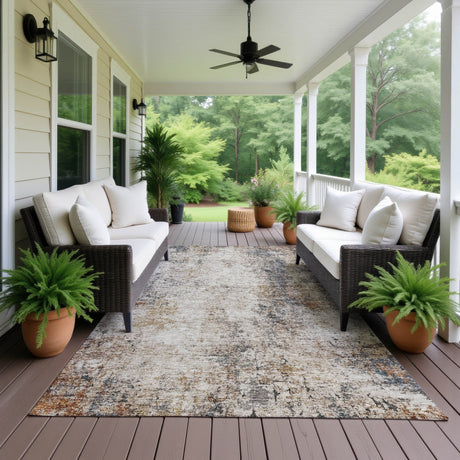 Dalyn Neo NO4 Putty Rug outdoor lifestyle image