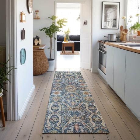 Dalyn Neo NO6 Denim Rug shown in a room