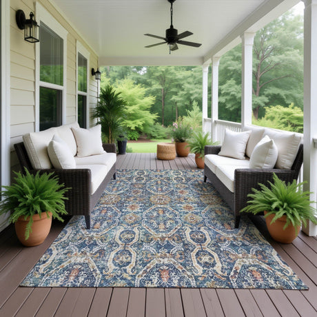 Dalyn Neo NO6 Denim Rug outdoor lifestyle image