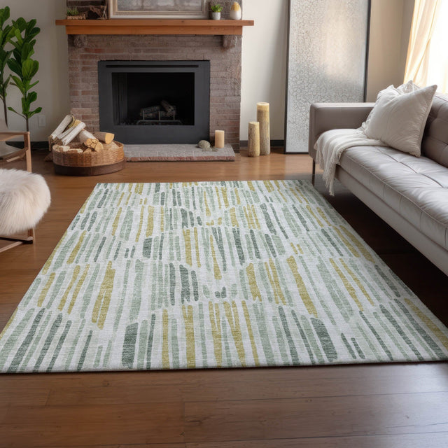 Dalyn Neo NO8 Sage Rug shown in a room