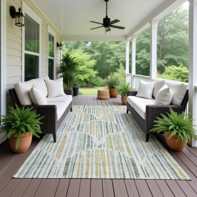 Dalyn Neo NO8 Sage Rug outdoor lifestyle image