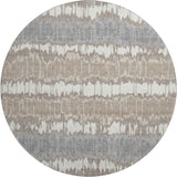 Dalyn Neo NO9 Taupe Rug round rug