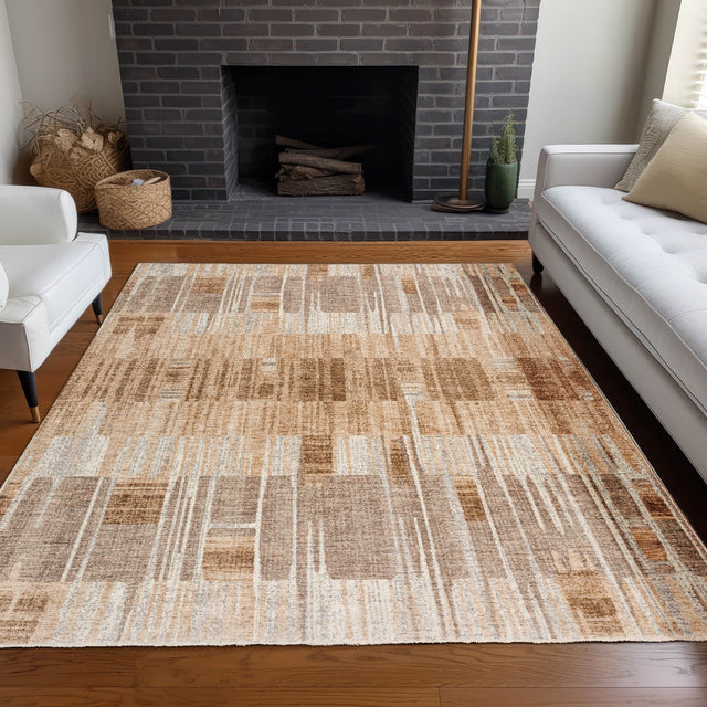 Dalyn Neola NA11 Machine Made Transitional Brown Rug