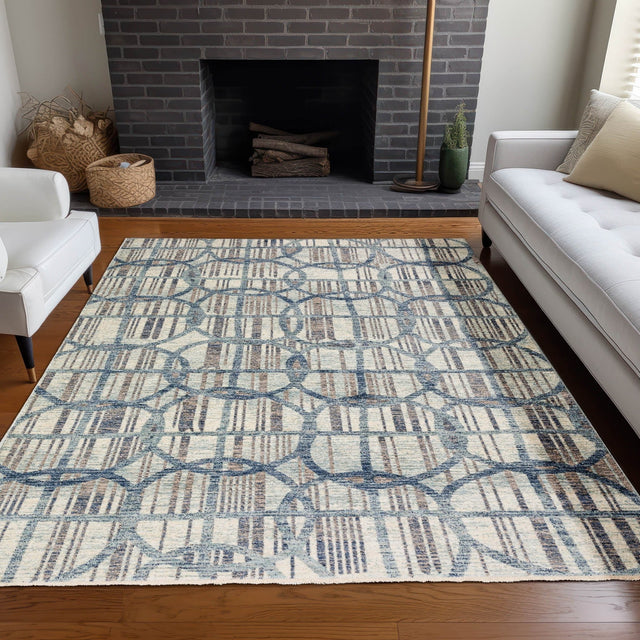 Dalyn Neola NA12 Machine Made Transitional Blue Rug