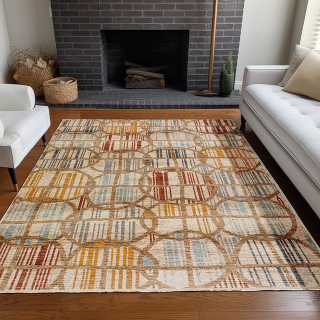 Dalyn Neola NA12 Machine Made Transitional Brown Rug