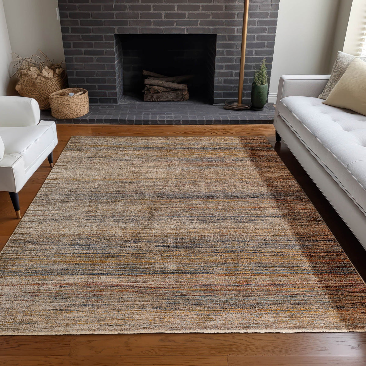 Dalyn Neola NA2 Machine Made Transitional Brown Rug