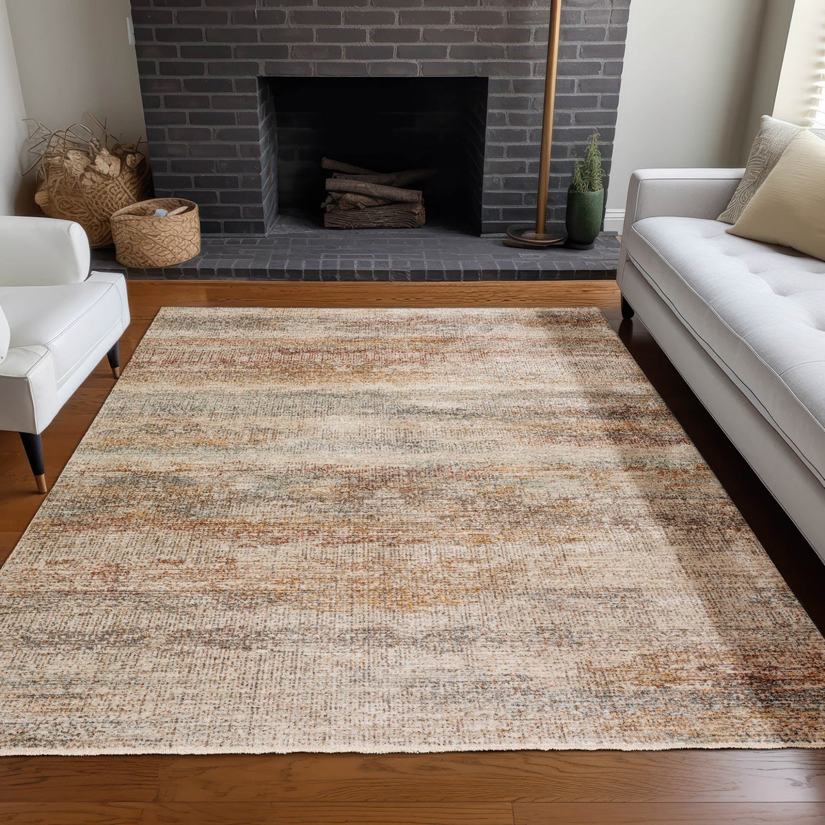 Dalyn Neola NA3 Machine Made Transitional Brown Rug