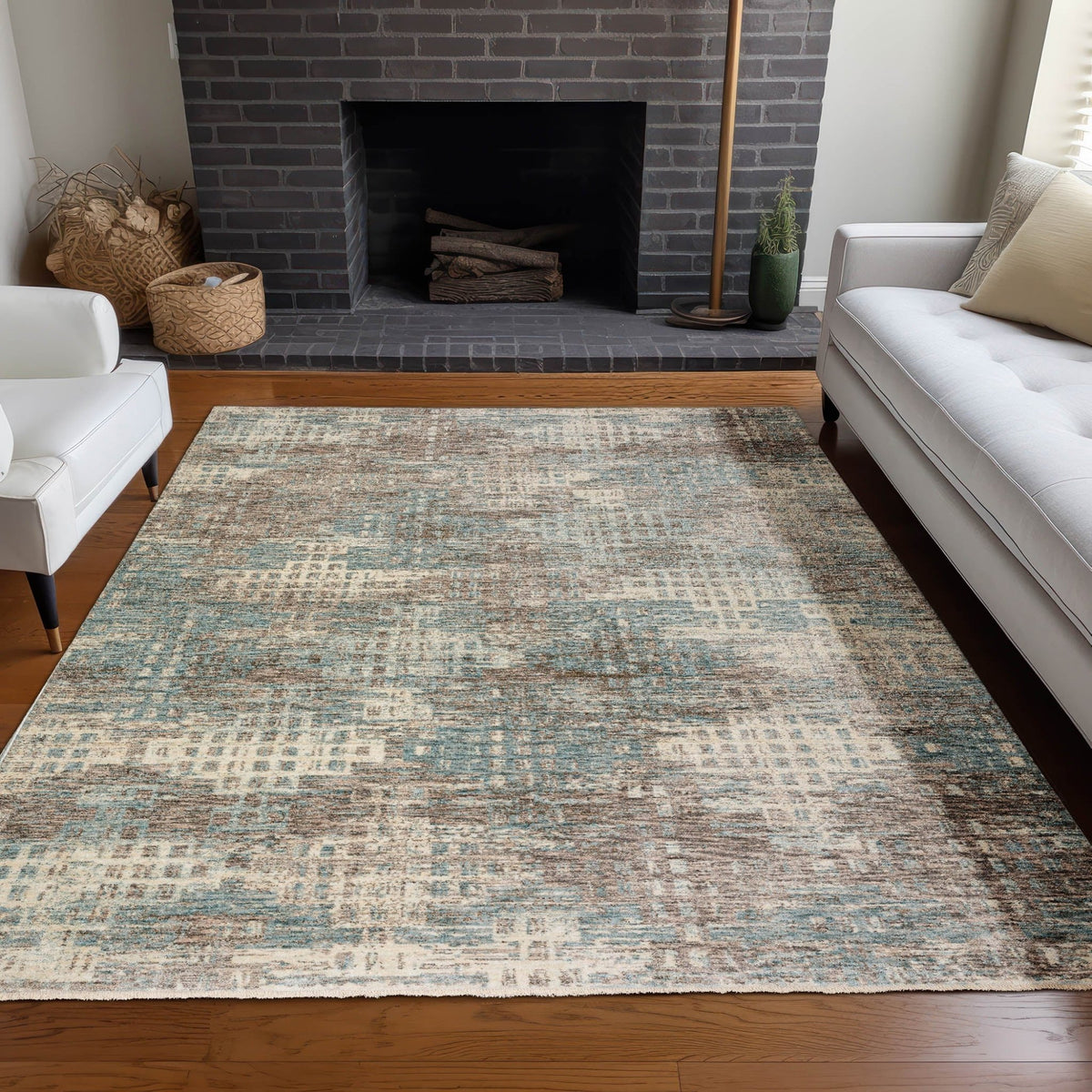 Dalyn Neola NA9 Machine Made Transitional Blue Rug