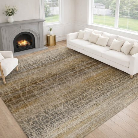 Dalyn Nexus NX1 Beige Rug shown in a room