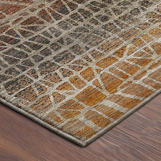 Dalyn Nexus NX1 Copper Rug corner detail