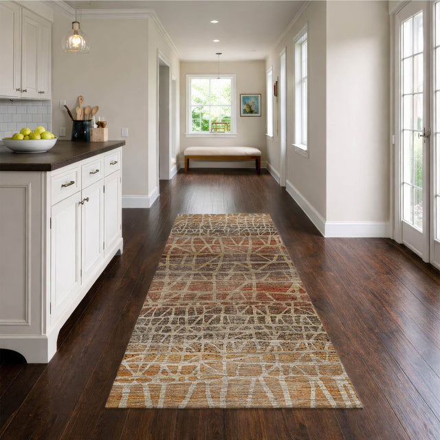 Dalyn Nexus NX1 Copper Rug shown in a room