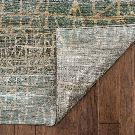 Dalyn Nexus NX1 Teal Rug backing detail