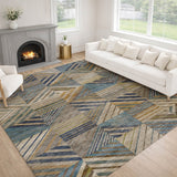 Dalyn Nexus NX2 Denim Rug shown in a room