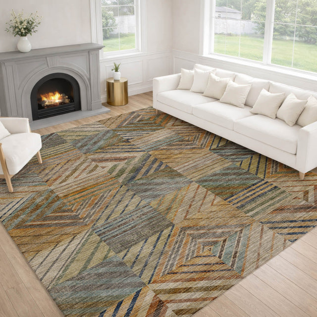 Dalyn Nexus NX2 Multi Rug shown in a room